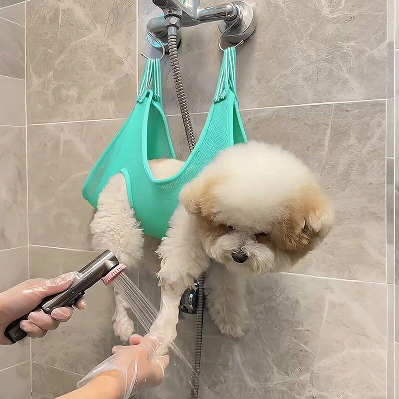 Anti-Scratch Pet Bathing Hammock – Easy Bath & Grooming Restraint Bag for Small & Medium Dogs and Cats