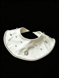 Handmade Luxury Satin Dog Collar with Pearls & Crystals