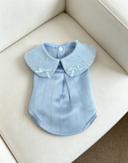 Satin Pearl Bow Dog Vest