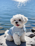 Satin Pearl Bow Dog Vest