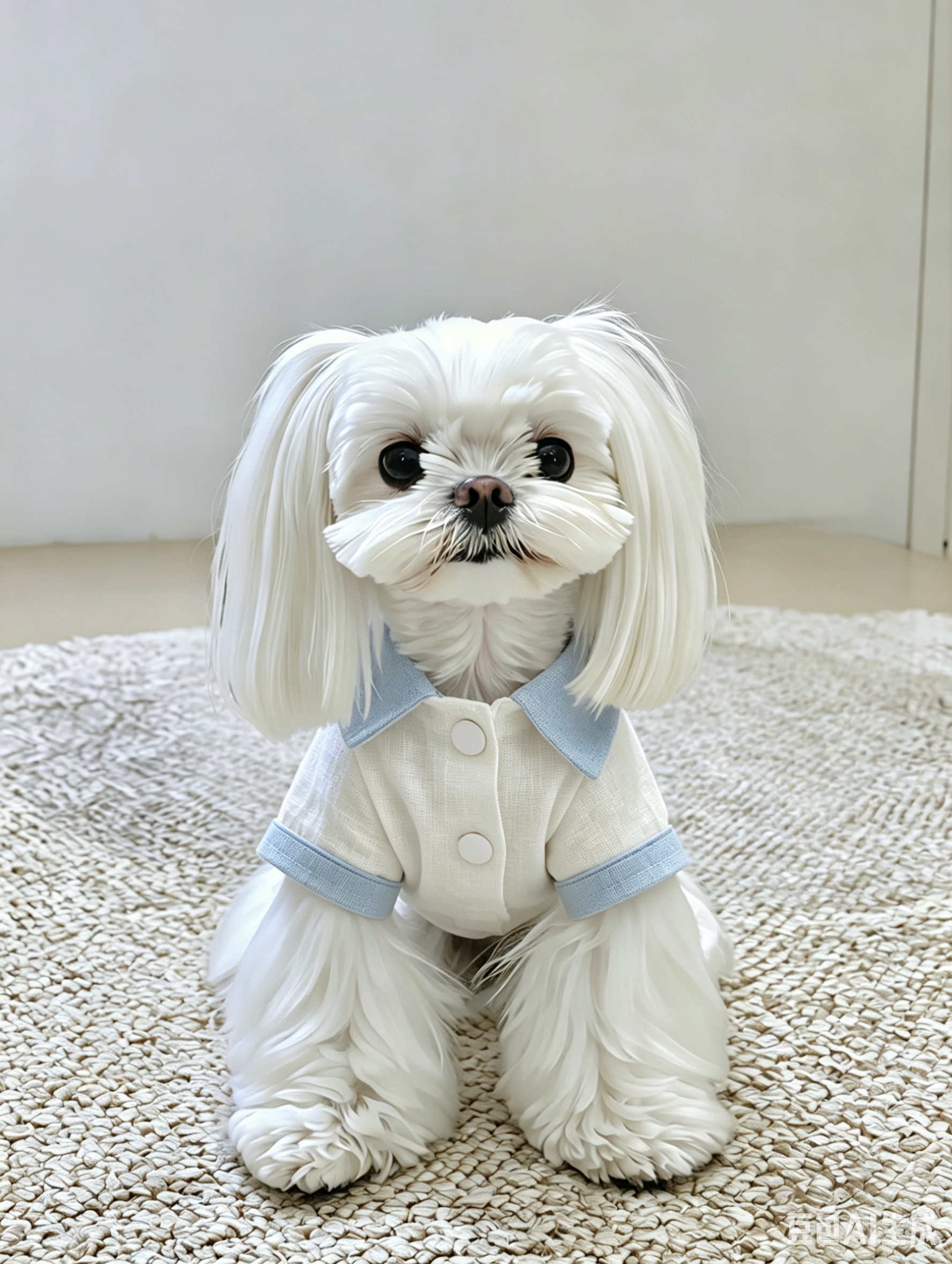 Breathable Linen Seersucker Dog Shirt for Dogs