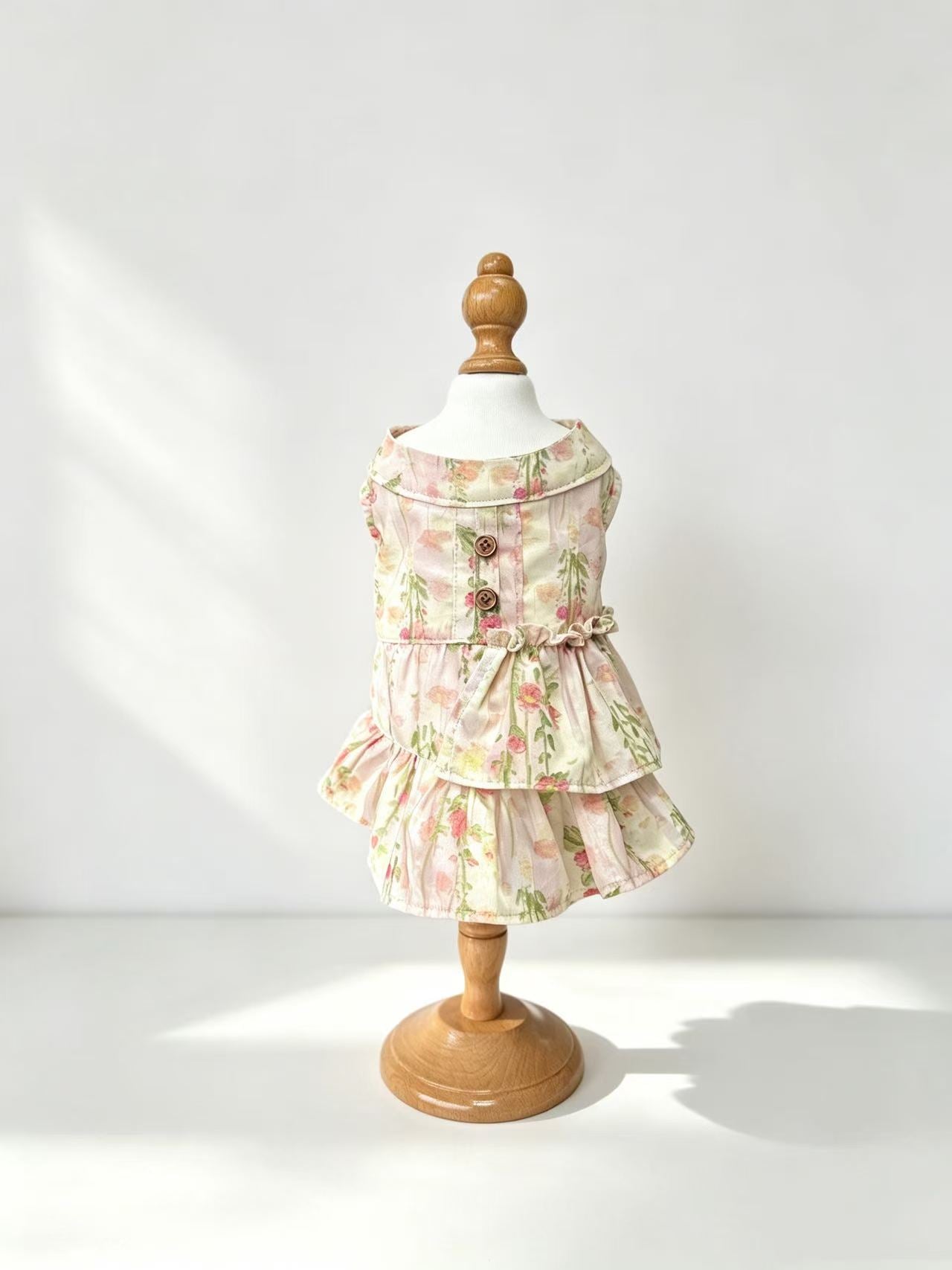 Cute floral dog dress for summer