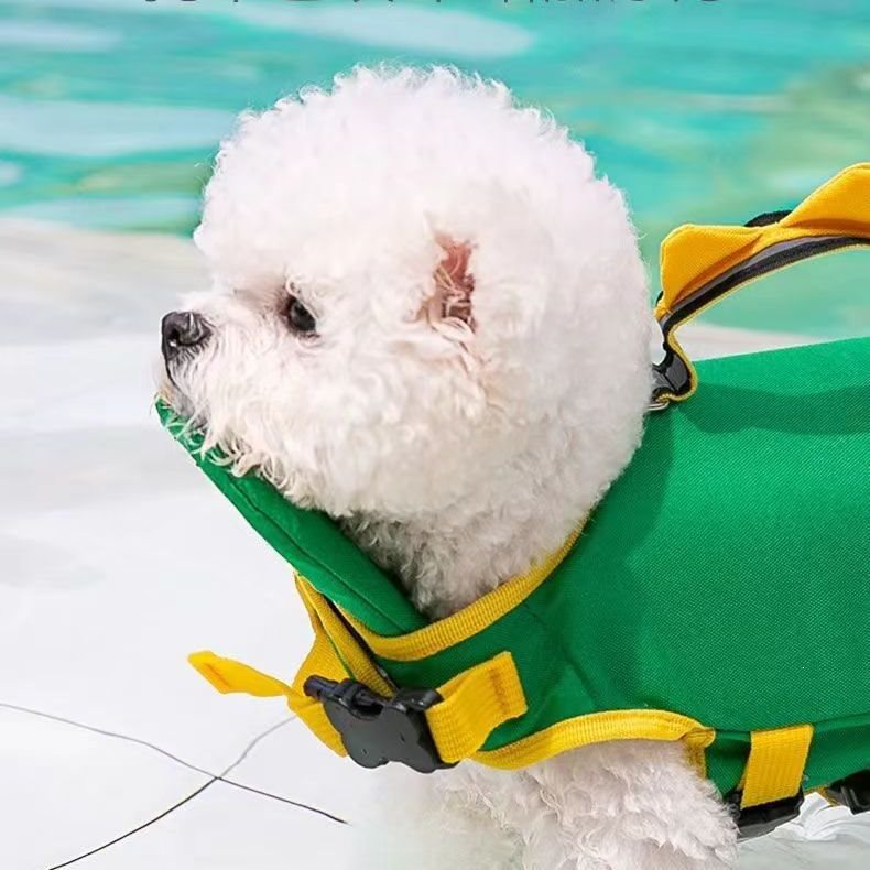 Premium Dinosaur Pet Life Jacket – High Buoyancy Safety Swimsuit for Dogs