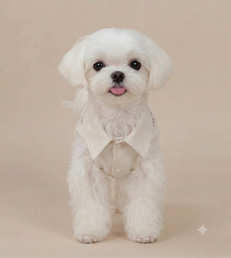 Linen & Cotton Lace Pet Vest