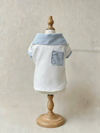 Breathable Linen Seersucker Dog Shirt for Dogs