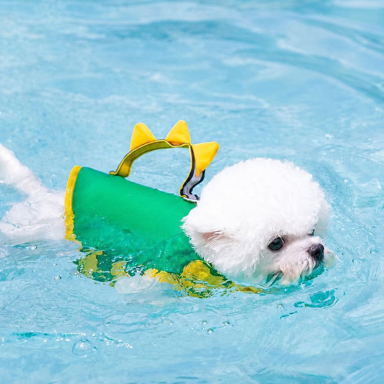 Premium Dinosaur Pet Life Jacket – High Buoyancy Safety Swimsuit for Dogs