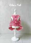 Cherry Gingham Ruffle Dog Dress