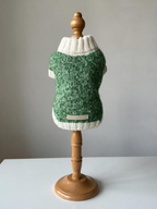 Chunky Tweed Knitted Dog Sweater - Warm Winter Turtleneck Pet Clothes for Small Dogs & Cats